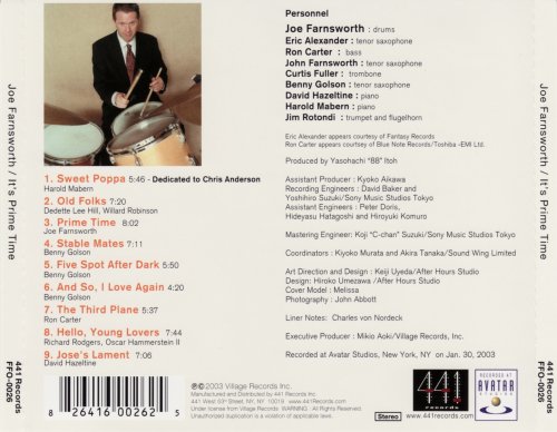 Joe Farnsworth - It's Prime Time (2003) CD Rip