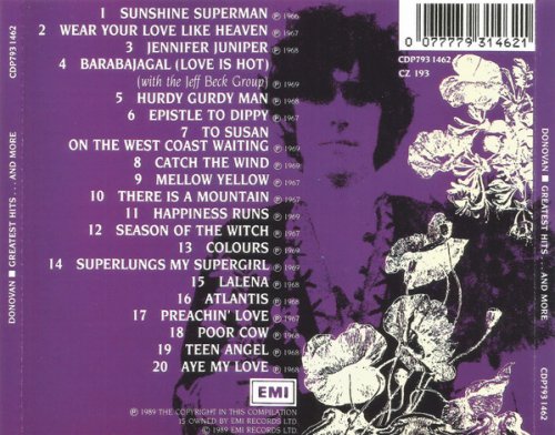 Donovan - Donovan's Greatest Hits ...And More (1989)