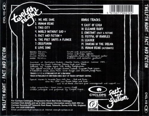 Twelfth Night - Fact and Fiction (1982)