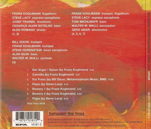 Bill Dixon, Franz Koglmann, Steve Lacy - Opium (2001)
