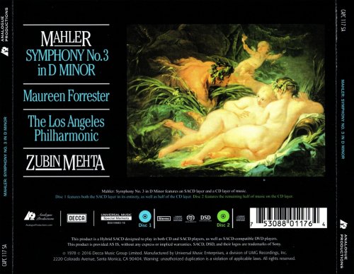 Zubin Mehta - Mahler: Symphony No. 3 (1978) [2016 SACD]