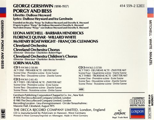 Lorin Maazel - Gershwin: Porgy & Bess (1976) [1985]