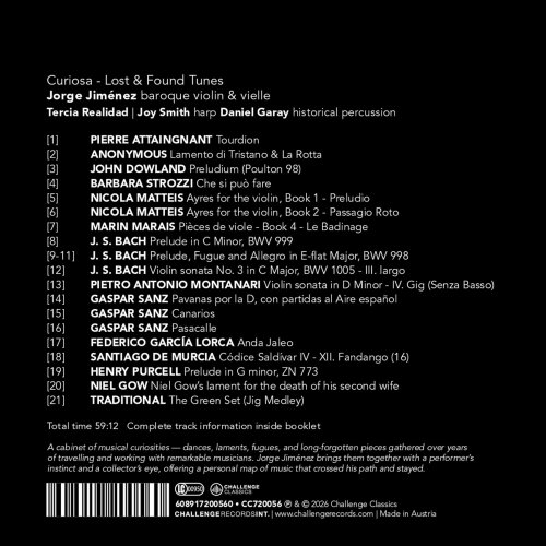 Jorge Jiménez, Tercia Realidad - Curiosa - Lost & Found Tunes (2026) [Hi-Res]