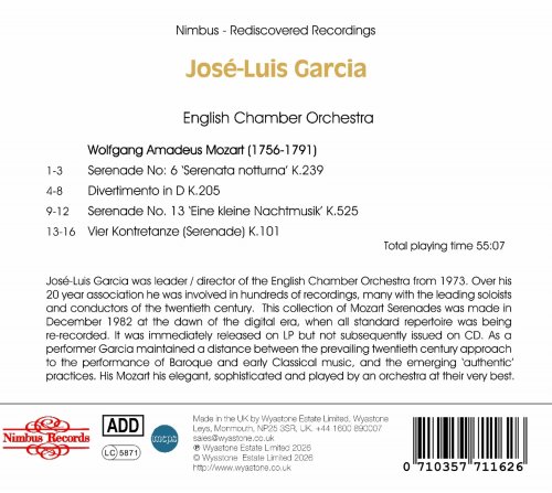 English Chamber Orchestra, José-Luis Garcia - Mozart Serenades (2026) [Hi-Res]