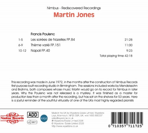 Martin Jones - Poulenc Piano Music (2026) [Hi-Res]