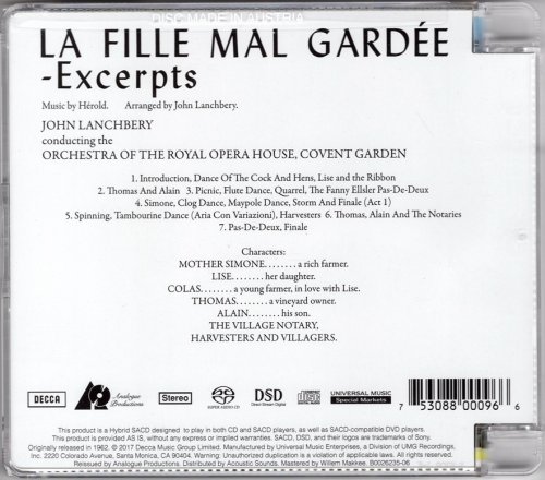 John Lanchbery - Herold: La Fille Mal Gardee (1962) [2017 SACD]