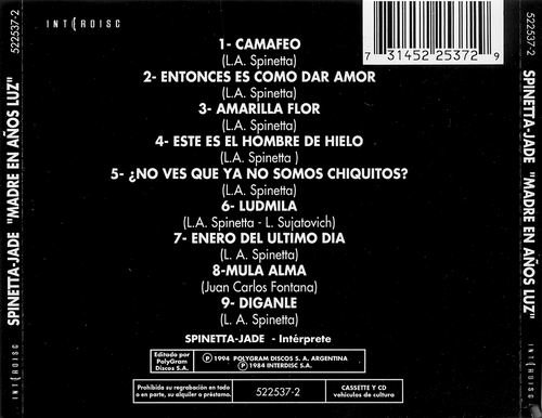 Spinetta-Jade - Madre En Anos Luz (1984)