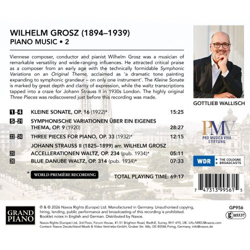 Gottlieb Wallisch - Grosz: Piano Music, Vol. 2 (2026) [Hi-Res]