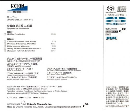 Zdenek Macal - Mahler: Symphony No. 3 (2007)