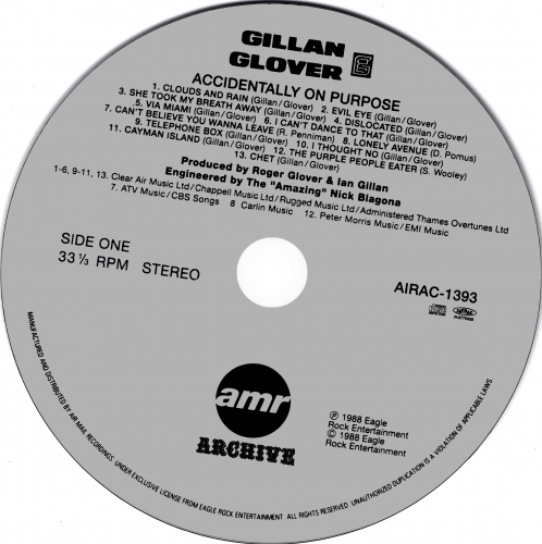 Gillan & Glover - Accidentally On Purpose (1988) [2007 Japanese Edition]