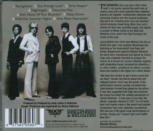 Detective - Detective (1977) [2010 Rock Candy Remastered]