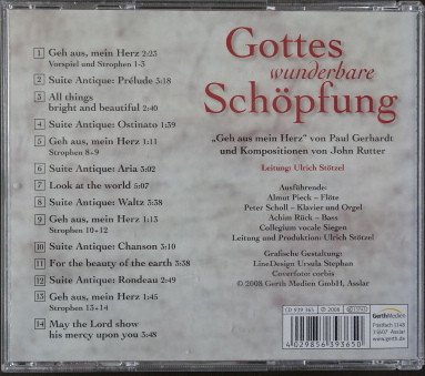 Bach-Chor Siegen - Gottes wunderbare Schöpfung (2008)