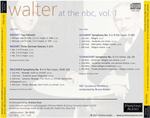 Bruno Walter - NBC Vol. 1: Bruckner, Mozart, Schubert, Tchaikovsky (1940) [2021]