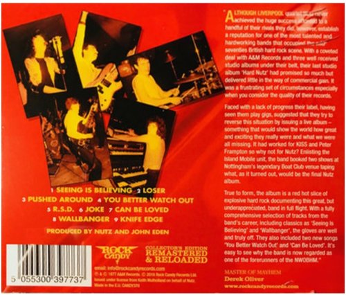 Nutz - Live Cutz (1977) [2018 Rock Candy Remastered]