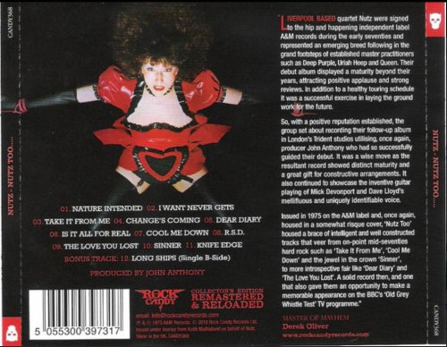 Nutz - Nutz Too.. (1975) [2018 Rock Candy Remastered]