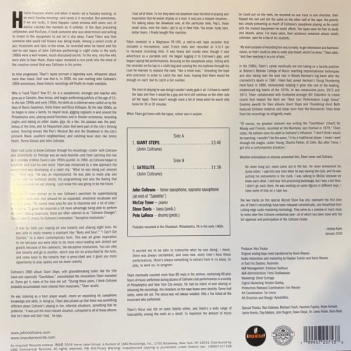 John Coltrane - The Tiberi Tapes: A Preview Of The Mythic Recordings (2026) LP