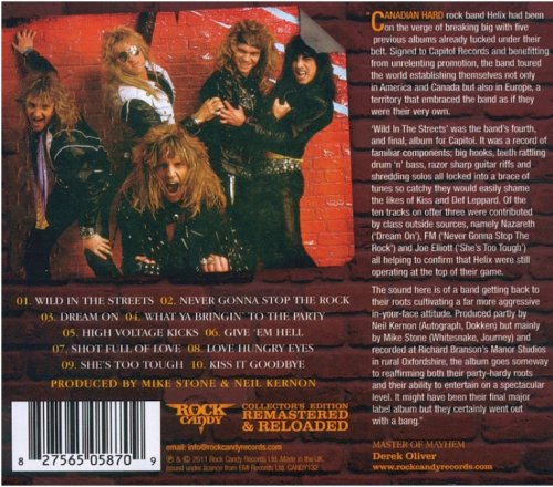 Helix - Wild In The Streets (1987) [2011 Rock Candy Remastered]