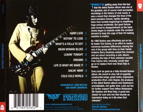 Barry Goudreau - Barry Goudreau (1980) [2010 Rock Candy Remastered]