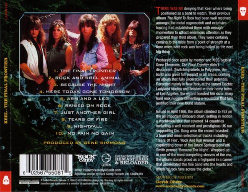 Keel - The Final Frontier (1986) [2019 Rock Candy Remastered]