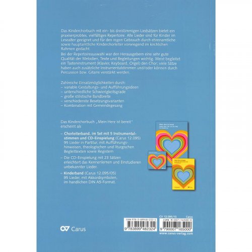 Kinderchöre aus Dresden, Grimma und Zwickau - Mein Herz ist bereit. Lieder über Gott und die Welt für Kinderchor (2015)