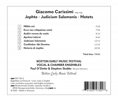 Amanda Forsythe, Danielle Reutter-Harrah, Felix Schwandtke - Carissimi: Jephte, Judicium Salomonis & Motets (2026) [Hi-Res]