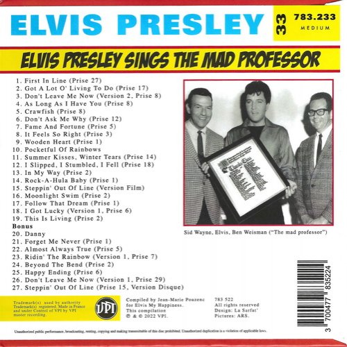 Elvis Presley - Elvis Presley Sings The Mad Professor (2022)
