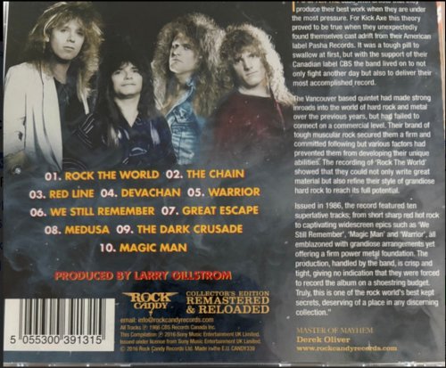 Kick Axe - Rock The World (1986) [2016 Rock Candy Remastered]