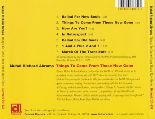 Muhal Richard Abrams - Things to Come from Those Now Gone (2000)
