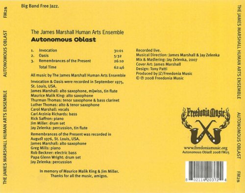 The James Marshall Human Arts Ensemble - Autonomous Oblast (2008)