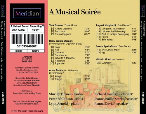 Shirley Turner, Peter Mallinson, Lynn Arnold - A Musical Soirée (2026) [Hi-Res]