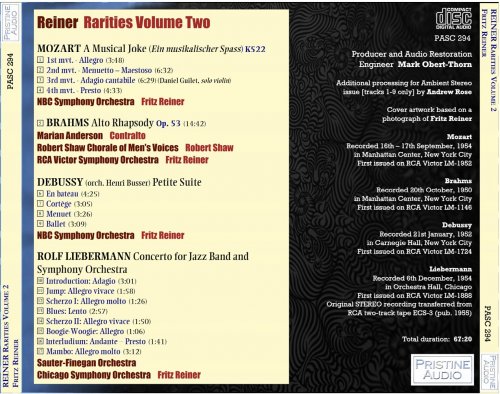 Fritz Reiner - Rarities, Volume 2 (1950-54) [2010]