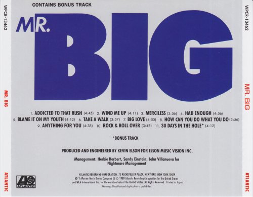 Mr. Big - Mr. Big (1989) [2009 Japanese Edition]