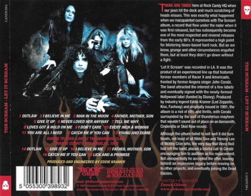 The Scream - Let it Scream (1991) [2018 Rock Candy Remastered]