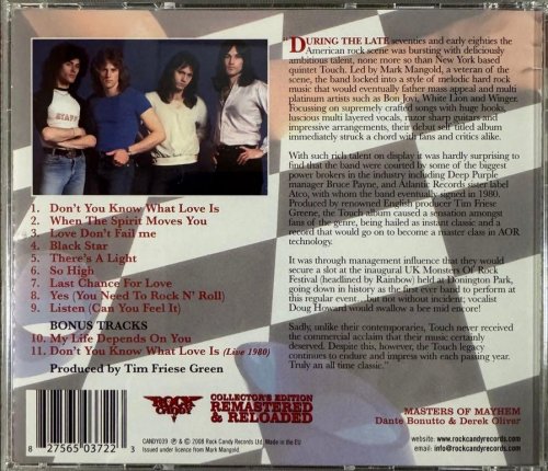 Touch - Touch (1980) [2008 Rock Candy Remastered]