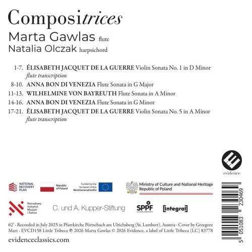 Marta Gawlas, Natalia Olczak - Compositrices (Bon, von Bayreuth, Jacquet de la Guerre) (2026) [Hi-Res]