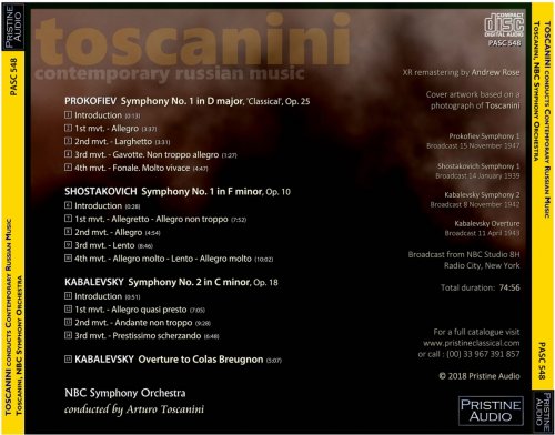 Arturo Toscanini - Toscanini conducts Contemporary Russian Music (1939-47) [2018]
