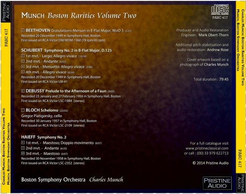 Charles Munch - Boston Rarities Volume 2 (1949-58) [2014]