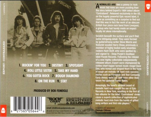 Export - Contraband (1984) [2010 Rock Candy Remastered]