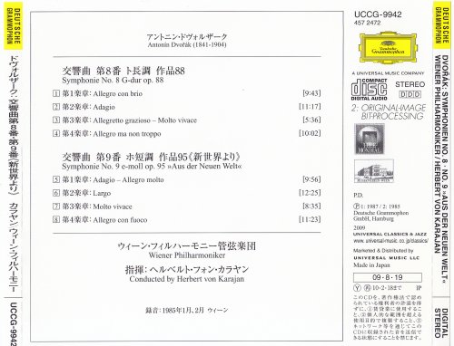 Herbert von Karajan - Dvorak: Symphonien No.8 / No.9 (1985) [2009 SHM-CD]
