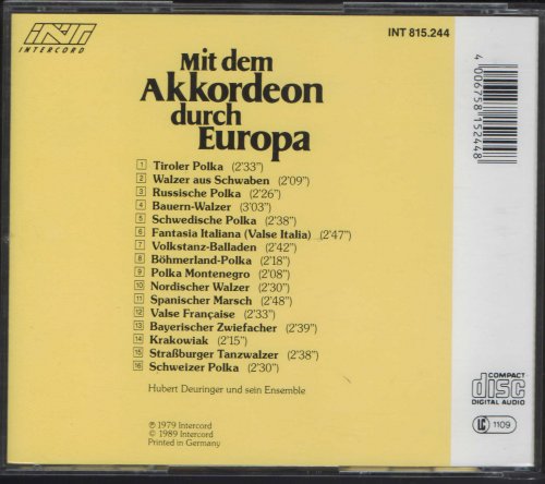 Hubert Deuringer - Mit Dem Akkordeon Durch Europa (1989)