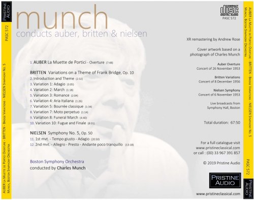 Charles Munch - Munch Conducts Auber, Britten & Nielsen (1953/56) [2019]