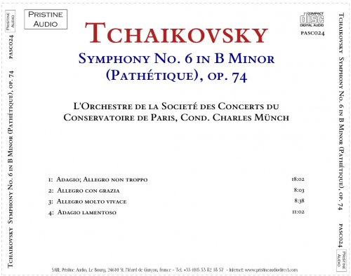 Charles Munch - Tchaikovsky: Symphony No. 6, "Pathétique" (1948) [2005]