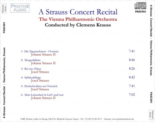 Clemens Krauss - Krauss Conducts A Strauss Concert Recital (1951-53) [2007]