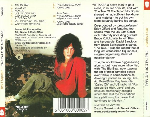 Billy Squier - The Tale Of The Tape (1980) [2006 Rock Candy Remastered]