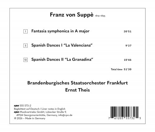 Brandenburgisches Staatsorchester Frankfurt, Ernst Theis - Franz von Suppè: Fantasia Symphonica & Spanish Dances (2026) [Hi-Res]