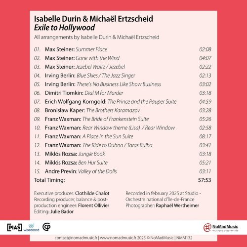 Isabelle Durin, Michaël Ertzscheid - Exile to Hollywood (2026) [Hi-Res]