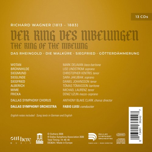 Dallas Symphony Orchestra and Fabio Luisi - Wagner: Der Ring des Nibelungen (Live) (2026) [Hi-Res]