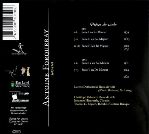 Lorenz Duftschmid - Forqueray: Pieces de viole (2006)