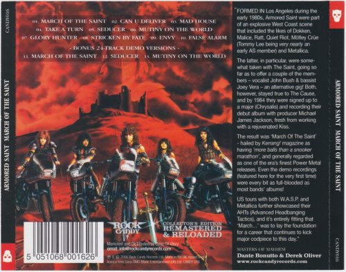 Armored Saint - March Of The Saint (1984) [2006 Rock Candy Remastered]