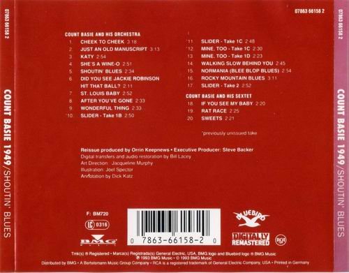 Count Basie - Shoutin' Blues 1949 (1993)